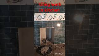 tiling work in kitchenkitchendesignThanks for watching Share amp subscribe🙏🙏👍❤️ [upl. by Berkshire]