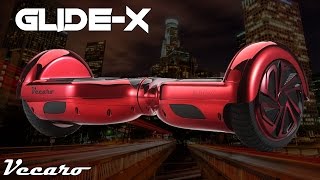 GlideX Metallic Hoverboard w Bluetooth amp Ride Control Mobile App Vecaro [upl. by Pheni]