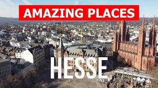 Travel to Hesse Germany  Cities tourism vacation overview tours landscapes  Drone 4k video [upl. by Hanaj616]