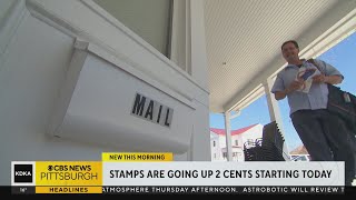 USPS stamp increase goes into effect today [upl. by Ybhsa266]