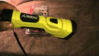 Dorcy 414750 180 lumen flashlight review cyber light [upl. by Adyol]