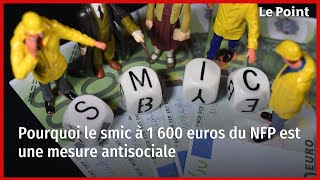 Pourquoi le smic à 1 600 euros du NFP est une mesure antisociale [upl. by Lipsey]