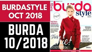 BURDASTYLE 102018 BROWSE THROUGH AND SEWING PLANS [upl. by Worrad]