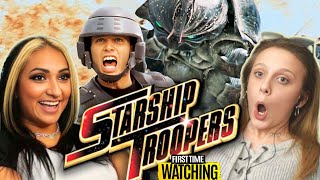 STARSHIP TROOPERS made us OBSESSED   MOVIE REACTION and COMMENTARY  First Time Watching 1997 [upl. by Sessilu925]