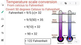 Temperature scale conversion from centigrade to Fahrenheit [upl. by Franciscka]