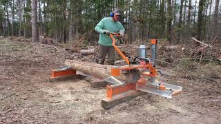 Setting up my new Norwood PM14 Chainsaw Sawmill and Cutting First Lumber [upl. by Cohberg8]