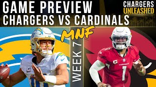 Chargers vs Cardinals Week 7 Game Preview amp Predictions  Justin Herbert JK Dobbins Breakout Game [upl. by Suzanne]