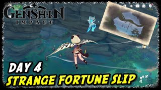 Strange Fortune Slip DAY 4  Genshin Impact  Demonbane Kin Location [upl. by Huda]