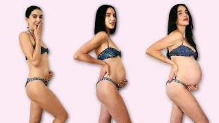 PREGNANCY TRANSFORMATION  Week By Week Brittany Xavier [upl. by Pompea]