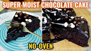 Moist Chocolate Cake  No Oven  Steamed Chocolate Cake [upl. by Naneik999]