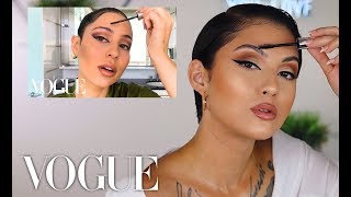 Following Alexa Demies Vogue Makeup Tutorial lowkey BOMB [upl. by Barhos]