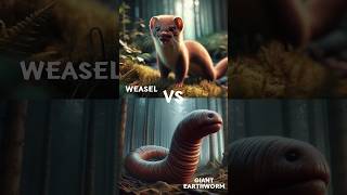 Weasel vs Giant Earthworm shorts animals animalbattle [upl. by Mortimer]