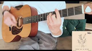 ‘Free As A Bird’ The Beatles  Guitar Chords Standard  No Capo [upl. by Alon592]