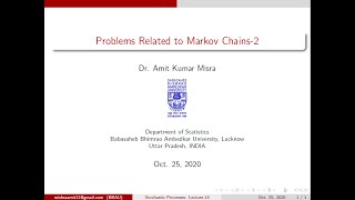 Problems Related to Markov Chains2 [upl. by Odama215]