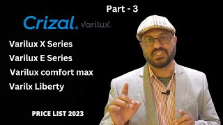 Crizal Varilux Progressive lenses  Price list 2023 [upl. by Loredana629]