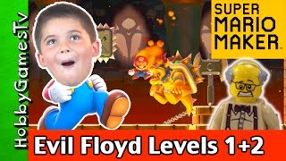 EVIL HobbyGuy  Bounce It Up NEW Mario Maker Levels HobbyPig Plays with Lego Floyd HobbyGamesTV [upl. by Aleyak]