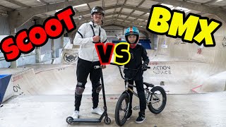 Pro Scooter vs Pro BMX INSANE [upl. by Kamila]