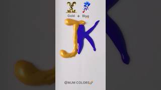 Gold  Blue  Metallic Pink Color Mixing  MJM Colors [upl. by Aisatsan]