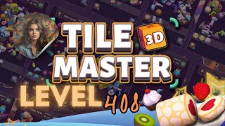 Tile Master 3D  Triple Match Level 408 [upl. by Aramak]