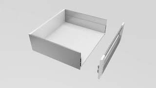 Lineabox Easy Front panel for internal drawer Assembly available heights and finishes [upl. by Guenevere]