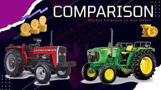 Massey Ferguson 241 vs jhon Deere 5050 D  best tractor comparison  hindi comparison video [upl. by Eirlav]