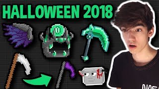 NEW HALLOWEEN 2018 ITEMS  I GOT UNBANNED  Growtopia [upl. by Ardnossac]