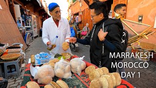 MARRAKESH  MOROCCO  DAY 1  GETTING LOST IN THE STREETS OF MEDINA [upl. by Orran936]