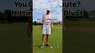 Hitting from a Divot golf improveyourgolf golftechnique golfswing simplegolftips golfskill [upl. by Solana381]