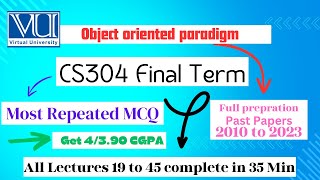 Cs304 Final term preparationCs304 Past papers final termvustudents exam vuuniversity viral [upl. by Becca]