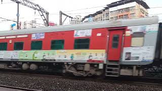 11301 Down Mumbai CSMT  Bangalore Udyan Express Passing Kopar [upl. by Notla]