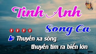 Karaoke Tình Anh Song Ca  Nhạc Sống Nguyễn Linh [upl. by Esmeralda]