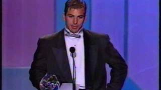 Chris Chelios drops Norris Trophy  1993 [upl. by Itsyrk]