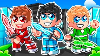 Adopté a Mi Propia Familia de POWER RANGERS en Roblox [upl. by Ferneau]