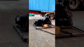 Behind the Scenes JawDropping Motorcycle Stunt Under a Lorry 🎥🔥 BTS ActionStunts filmmaking [upl. by Ezarras506]