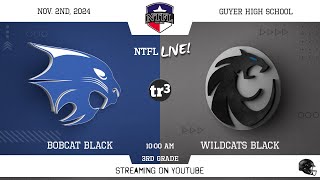 NTFL Youth Football  Bobcat Black at Wildcats Black 3rd Grade1121000 ADenton Guyer HS 1 [upl. by Brynn434]