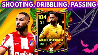 99 ST MATHEUS CUNHA REVIEW BEST STRIKER IN FC MOBILE 25 TRICK OR TREAT EVENT RWLWCMCAMCDMCB [upl. by Ernst]