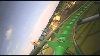 Booster Bike Roller Coaster POV Front Seat OnRide Toverland Netherlands [upl. by Pantheas948]