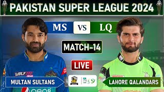 PSL LIVE  LAHORE QALANDARS vs MULTAN SULTANS MATCH 14 LIVE COMMETARY  LQ vs MS LIVE  LQ BATTING [upl. by Mccafferty]