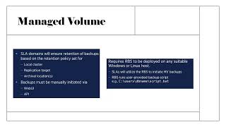 Backup through Managed Volume in Rubrik [upl. by Marquez776]