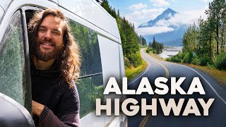 Vanlife Camping on the Alaska Highway Driving to Alaska [upl. by Maffei]