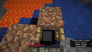 Lava Ravine Ironless Nether Portal No Bucket or Flint [upl. by Kravits]