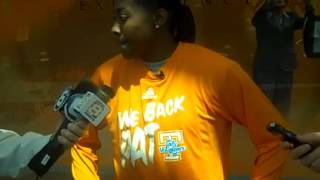 Shekinna Stricklen talks about Mondays WNBA draft [upl. by Cristi]