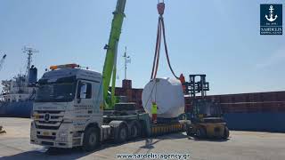 MV GOMERA  Discharging operations on 130818 [upl. by Durrace]