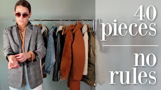 LUXURY MINIMALIST CAPSULE WARDROBE  40 Items  No Stupid Rules [upl. by Peonir]