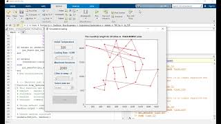 Modeling simulated annealing to solve traveling salesman problem TSP [upl. by Kcirdnek]