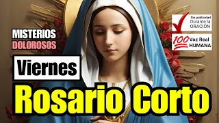 A REZAR EL ROSARIO CORTO DE HOY viernes 8 de NOVIEMBRE DOLOROSOS Guía Práctica para Hacer el Rosario [upl. by Moneta]