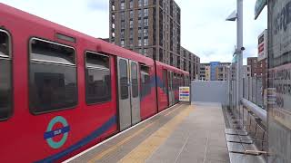 DLR train arriving at Gallions Reach [upl. by Staten]