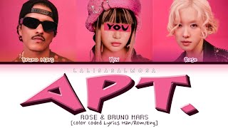 ROSÉ amp BRUNO MARS amp YOU AS A MEMBER  APT  Karaoke 3 members version [upl. by Anilatsyrc]