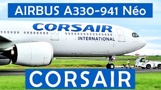 Trip Report CORSAIR  Paris ✈ St Denis  Airbus A330900neo  Economy [upl. by Amargo]