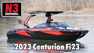 2023 Centurion Fi23  Fire RedOnyx Black  On Water  N3 Boatworks [upl. by Risa]